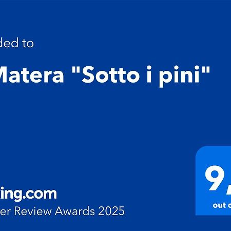 Villa A Matera "Sotto I Pini" Exterior foto